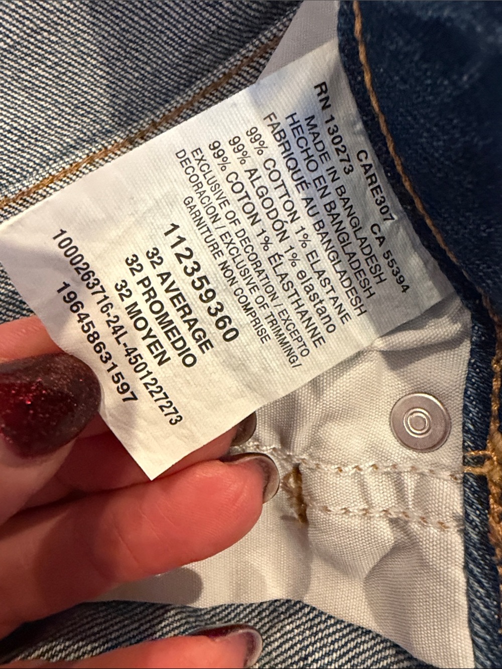 Wrangler High-Rise Women’s Jeans - Indigo Blue with Contrast Stitching
